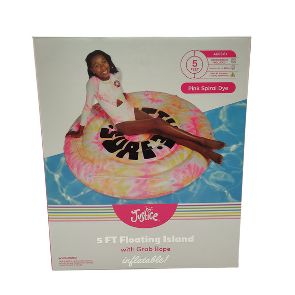 Justice 5ft Floating Island Pool Float - Picture 4 of 5